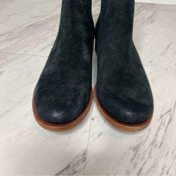 Kork Ease Riley Black Distressed Suede Bootie 7M - Picture 10 of 14